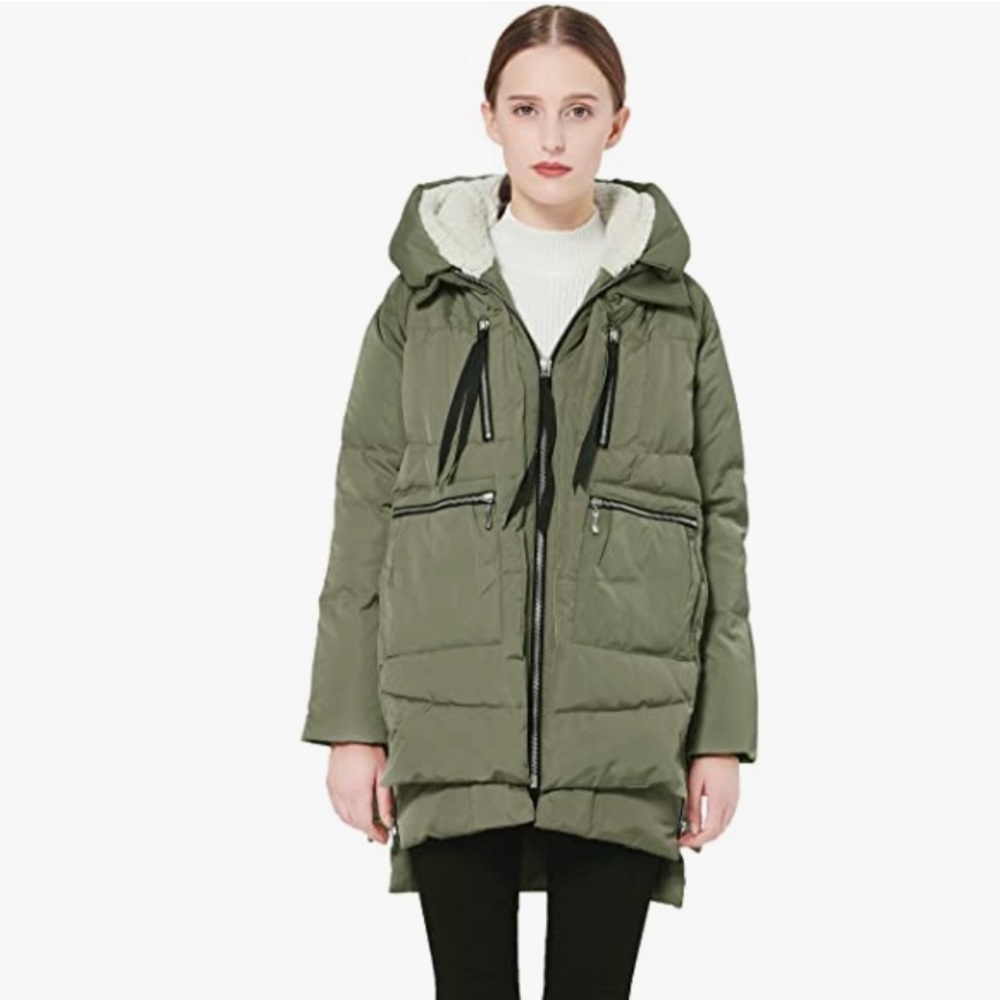 NWT Orolay Women's Thickened Down Puffer Coat Winter Jacket